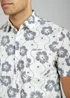 Tokyo Laundry White Cotton Poplin Button Up Shirt With Abstract Floral Print - M Image 3