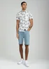 Tokyo Laundry White Cotton Poplin Button Up Shirt With Abstract Floral Print - M Image 4