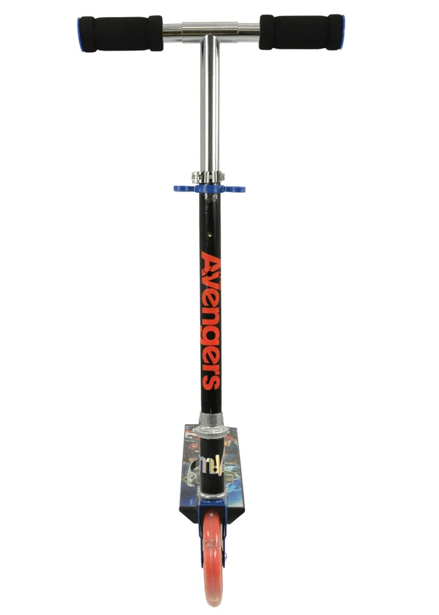 Avengers Multi Coloured Folding Inline Scooter with Light Up Wheels