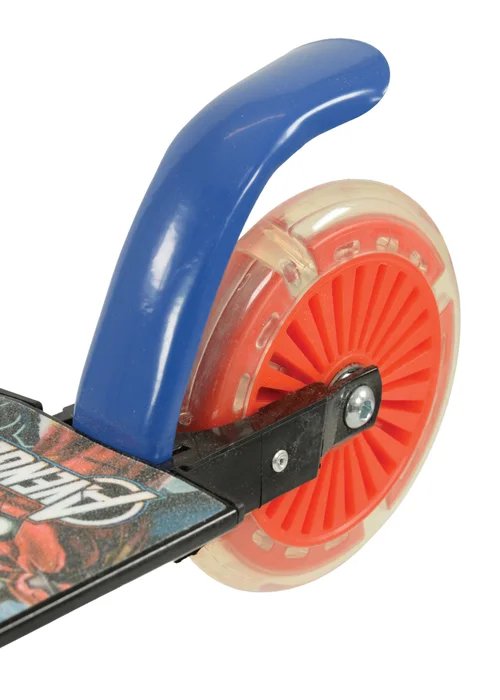 Avengers Multi Coloured Folding Inline Scooter with Light Up Wheels - One Size Image 5