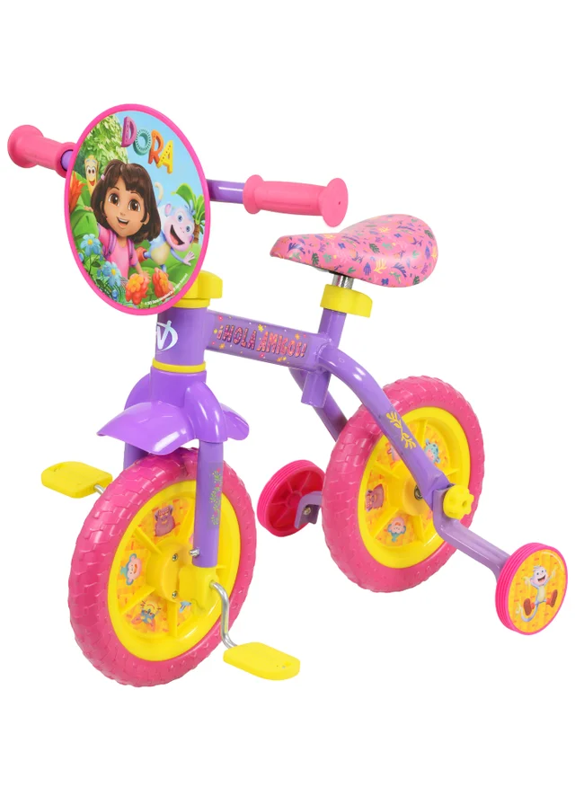 Dora Multi Coloured 2in1 10inch Training Bike