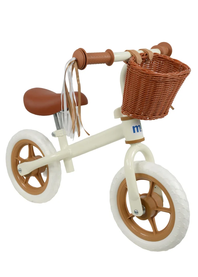 MoVe Multi Coloured 10inch Balance Bike with Basket