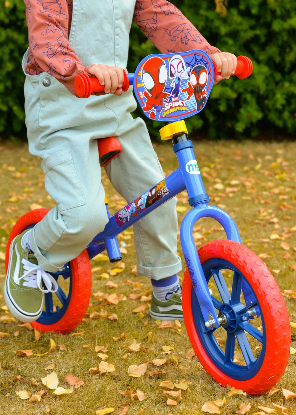 Spidey & His Amazing Friends Multi Coloured 12inch Balance Bike with Light Up Wheels - One Size Image 2