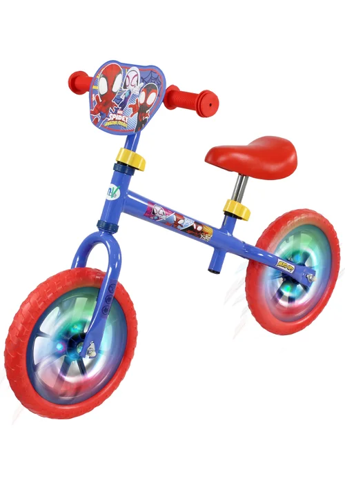 Spidey & His Amazing Friends Multi Coloured 12inch Balance Bike with Light Up Wheels - One Size Image 1