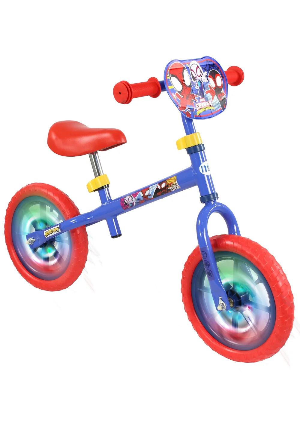 Spidey & His Amazing Friends Multi Coloured 12inch Balance Bike with Light Up Wheels - One Size Image 6