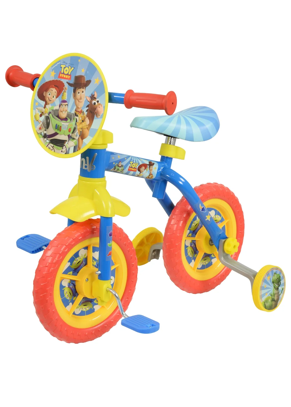 Toy Story Multi Coloured 2in1 10inch Training Bike - One Size Image 1