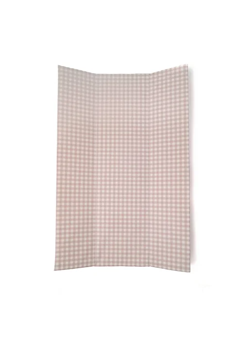 Clair de Lune Gingham Anti-Roll Wedge Changing Mat - One Size Image 2