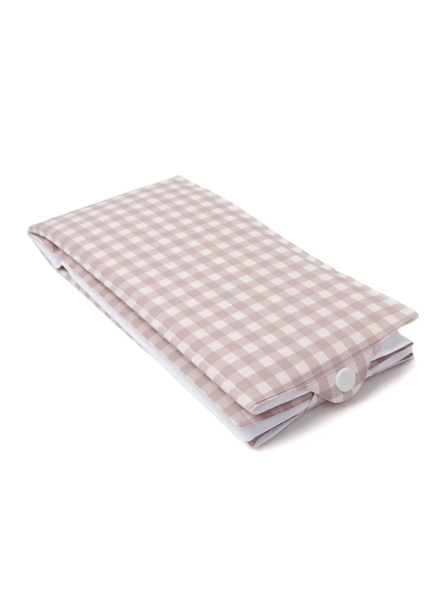 Clair de Lune Gingham Folding Travel Changing Mat