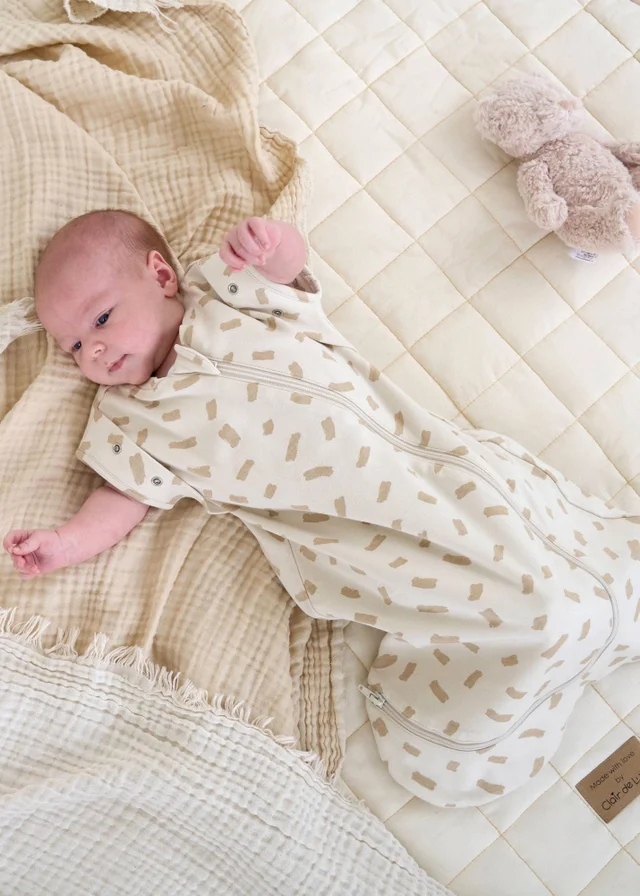 Clair de Lune Organic Cotton Dash Swaddle Bag