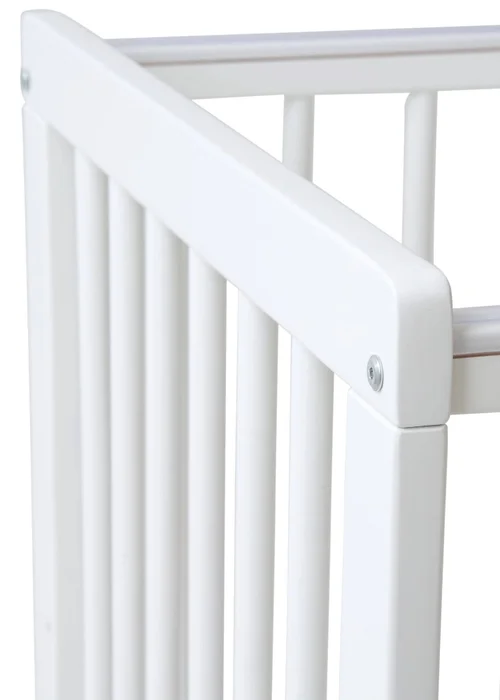 East Coast White Space Saver Cot with Mattress - One Size Image 3