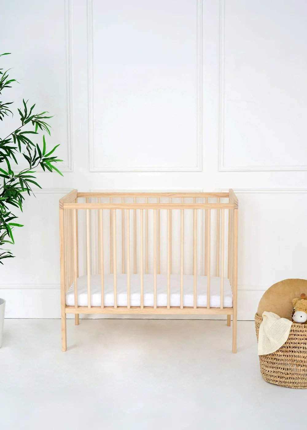 East Coast Natural Space Saver Cot with Mattress - One Size Image 1