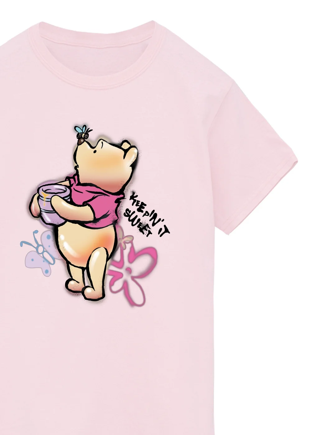 Ada & Ted Disney Winnie The Pooh Keeping It Sweet Girls Pink Graphic T-Shirt (3-13 Years) - 12-13 yrs Image 2