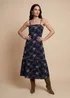 Urban Bliss Embrodiered Maxi Dress Navy - 10 Image 1