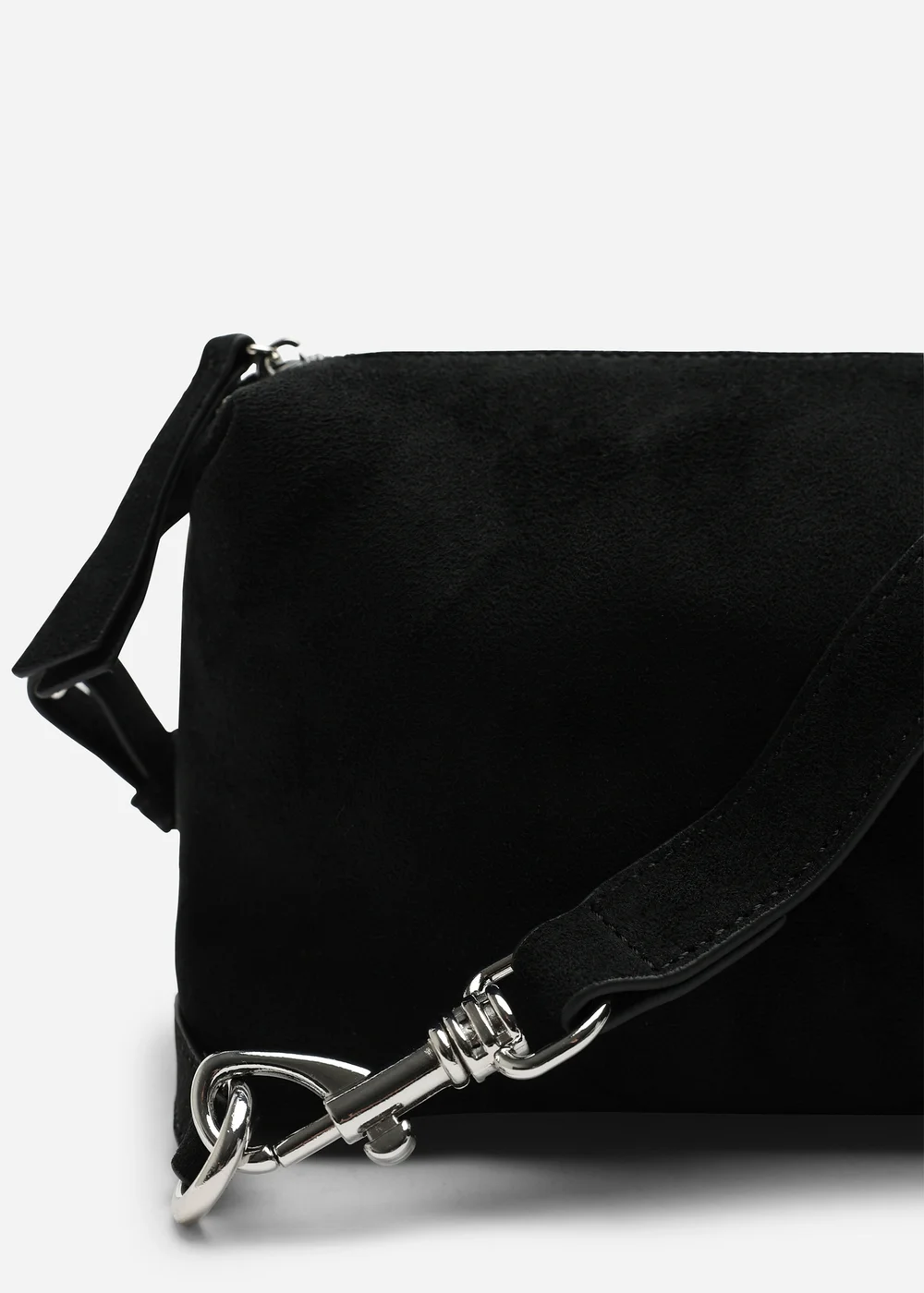 Where's That From Caramel Black Suede Finish Sling Handbag With Adjustable Shoulder Strap - One Size Image 2