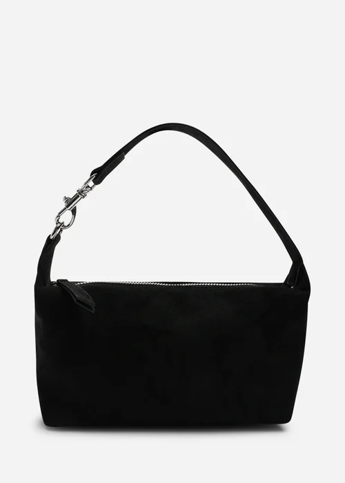 Where's That From Caramel Black Suede Finish Sling Handbag With Adjustable Shoulder Strap - One Size Image 3