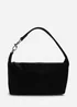 Where's That From Caramel Black Suede Finish Sling Handbag With Adjustable Shoulder Strap - One Size Image 3