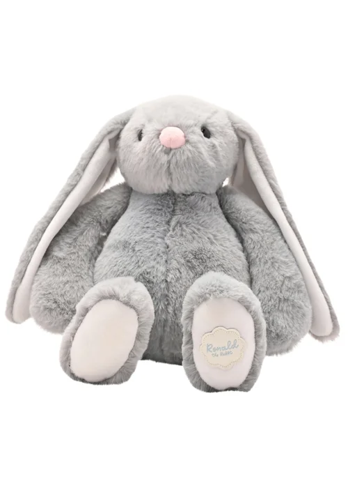 Softies Ronald The Classical Plush Grey Bunny - 30cm Image 2