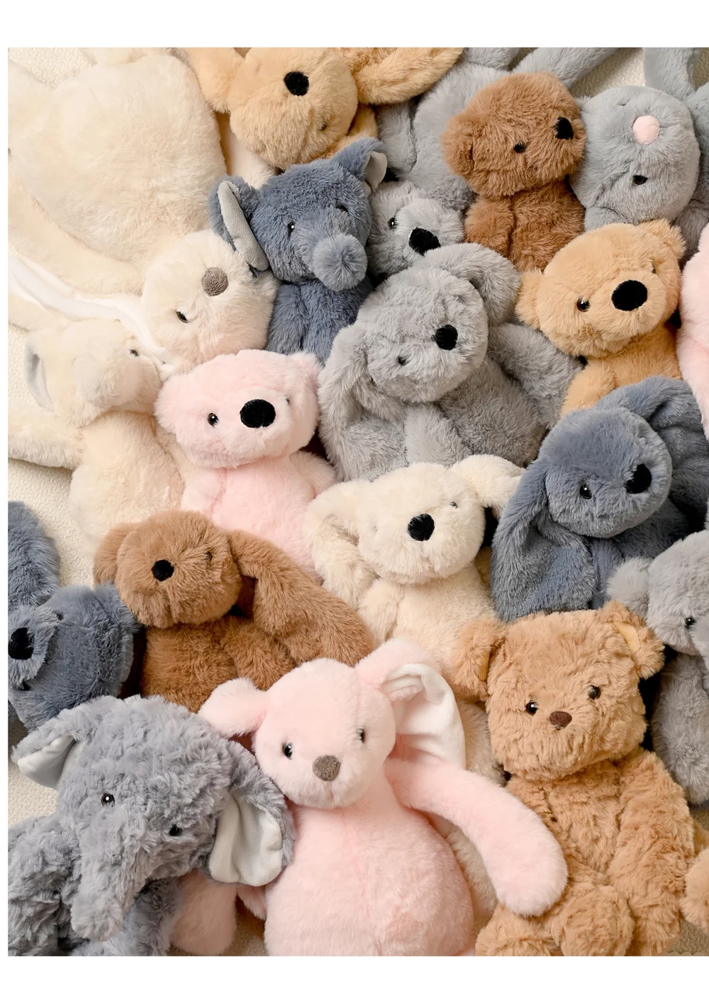 Softies Ronald The Classical Plush Grey Bunny - 30cm Image 6