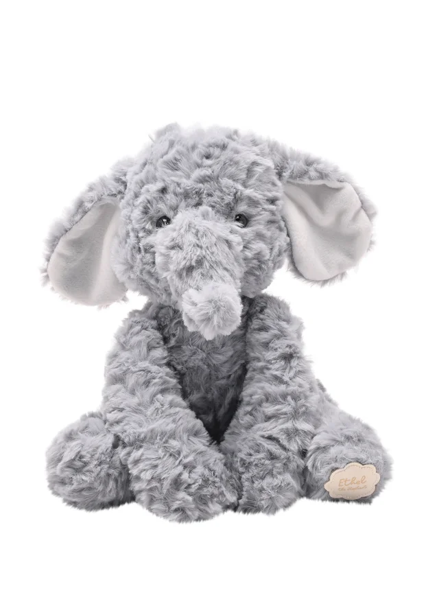Softies Ethel The Plush Sitting Grey Elephant