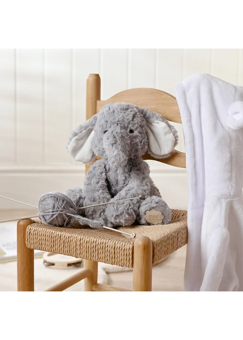 Softies Ethel The Plush Sitting Grey Elephant - One Size Image 6