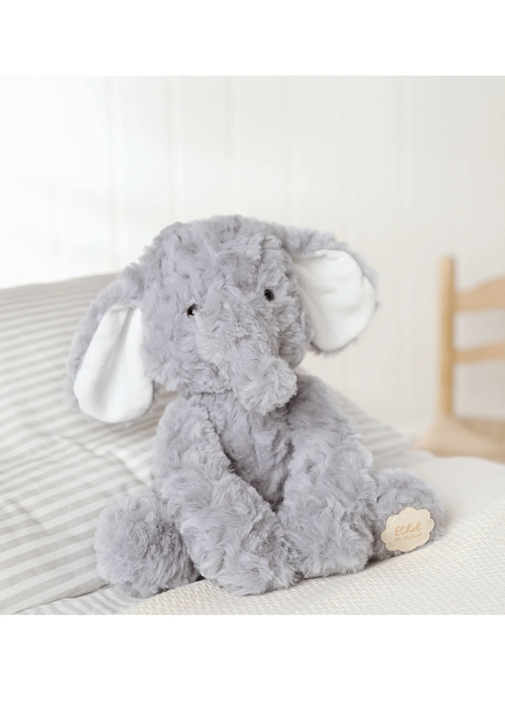 Softies Ethel The Plush Sitting Grey Elephant - One Size Image 5