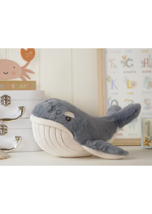 Softies Wilfred The Plush Dark Blue Whale - One Size Image 1