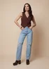 Urban Bliss Metallic Waistcoat Chocolate - 10 Image 1
