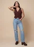 Urban Bliss Metallic Waistcoat Chocolate - 10 Image 2