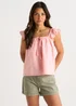 Gini London Pink Ruffle Cami Broidery Anglaise Top - 8 Image 2
