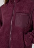 Urban Bliss Fleece Jacket Burgandy - 16 Image 5