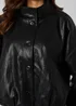Urban Bliss Pu Oversized Jacket Black - 10 Image 4