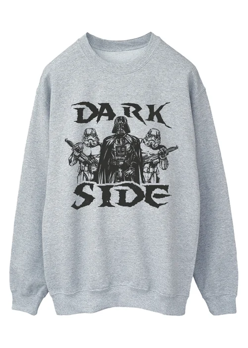 Spiral Galaxy Star Wars Dark Side Grey Graphic Sweatshirt - 5XL Image 1
