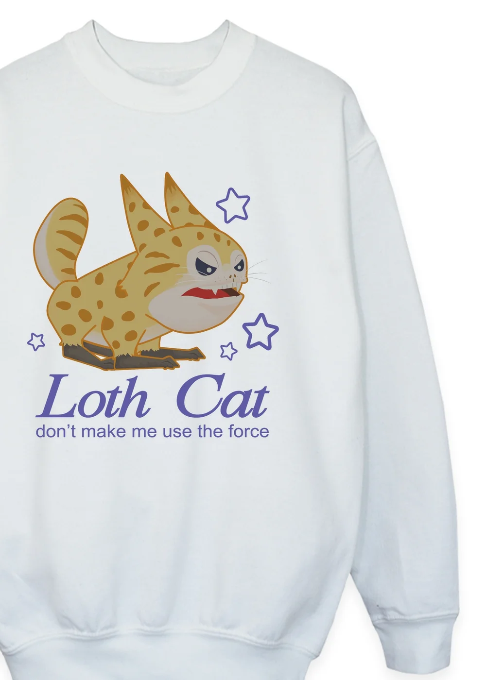 Ada & Ted Star Wars Loth Cat Girls White Graphic Sweatshirt (3-13 Years) - 9-11 Yrs Image 2