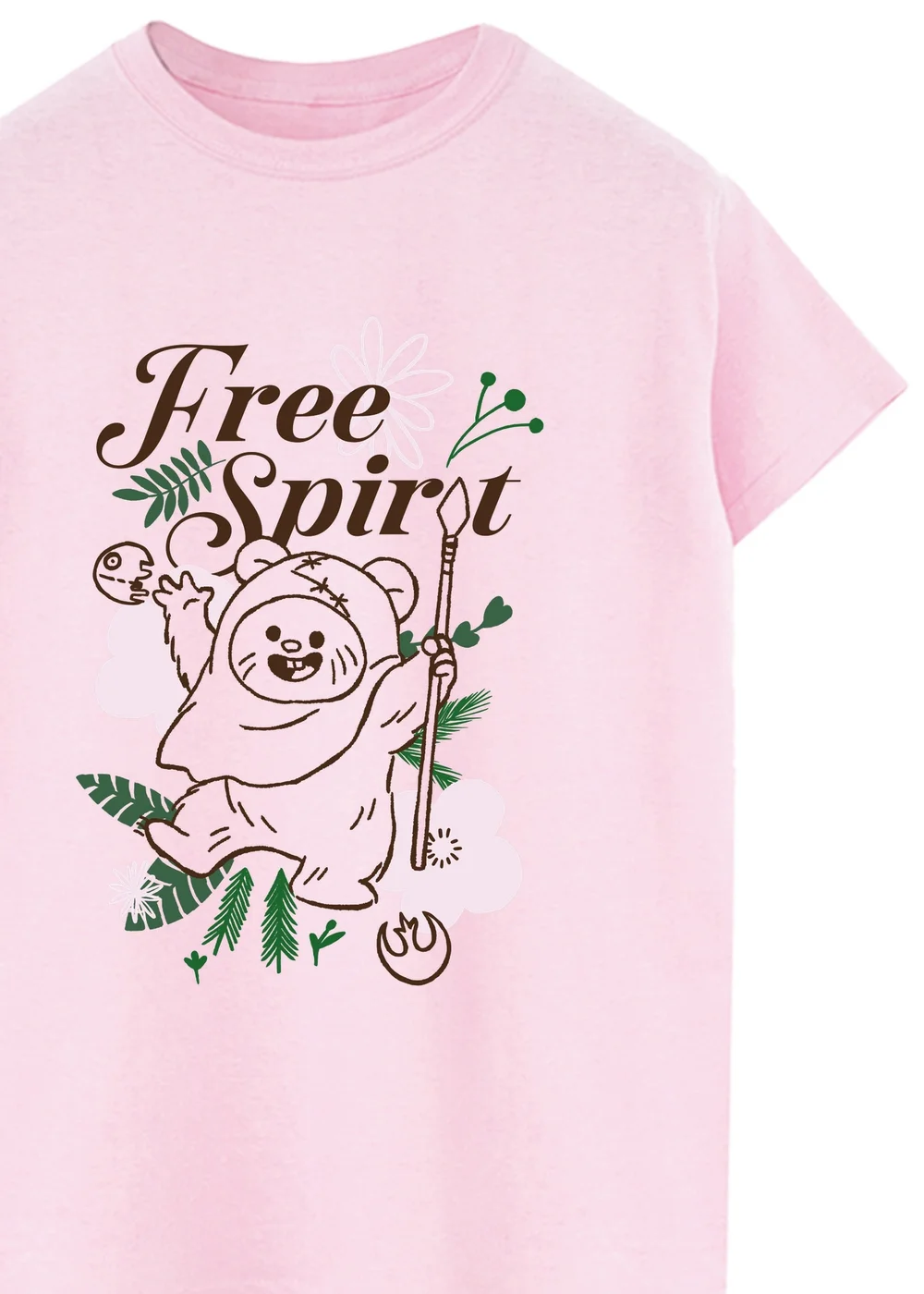 Spiral Galaxy Star Wars Free Spirit Pink Graphic Boyfriend Fit T-Shirt - 3XL Image 2