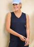 Cotton Traders Midnight Blue Textured Jersey Vest - 18 Image 4