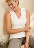 Cotton Traders Cloud Grey Textured Jersey Vest - 18 Image 2