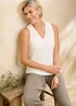Cotton Traders Cloud Grey Textured Jersey Vest - 18 Image 1