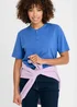 Cotton Traders French Blue Grandad T-Shirt - 5XL Image 1