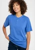 Cotton Traders French Blue Grandad T-Shirt - 5XL Image 2
