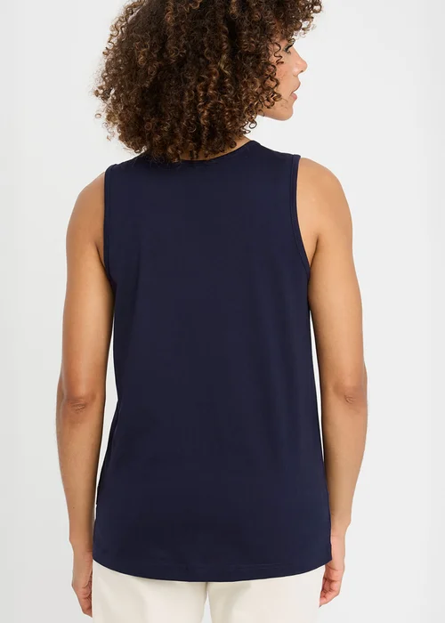 Cotton Traders Navy Vest Top - XS Image 3