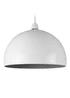 ValueLights Curva White Pendant With Grey Interior - One Size Image 1