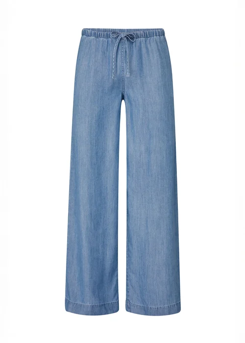 Cotton Traders Lightwash Pull On Denim Trousers - 22/L27 Image 3