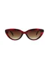 Karen Millen Artemis Red Sunglasses - One Size Image 1