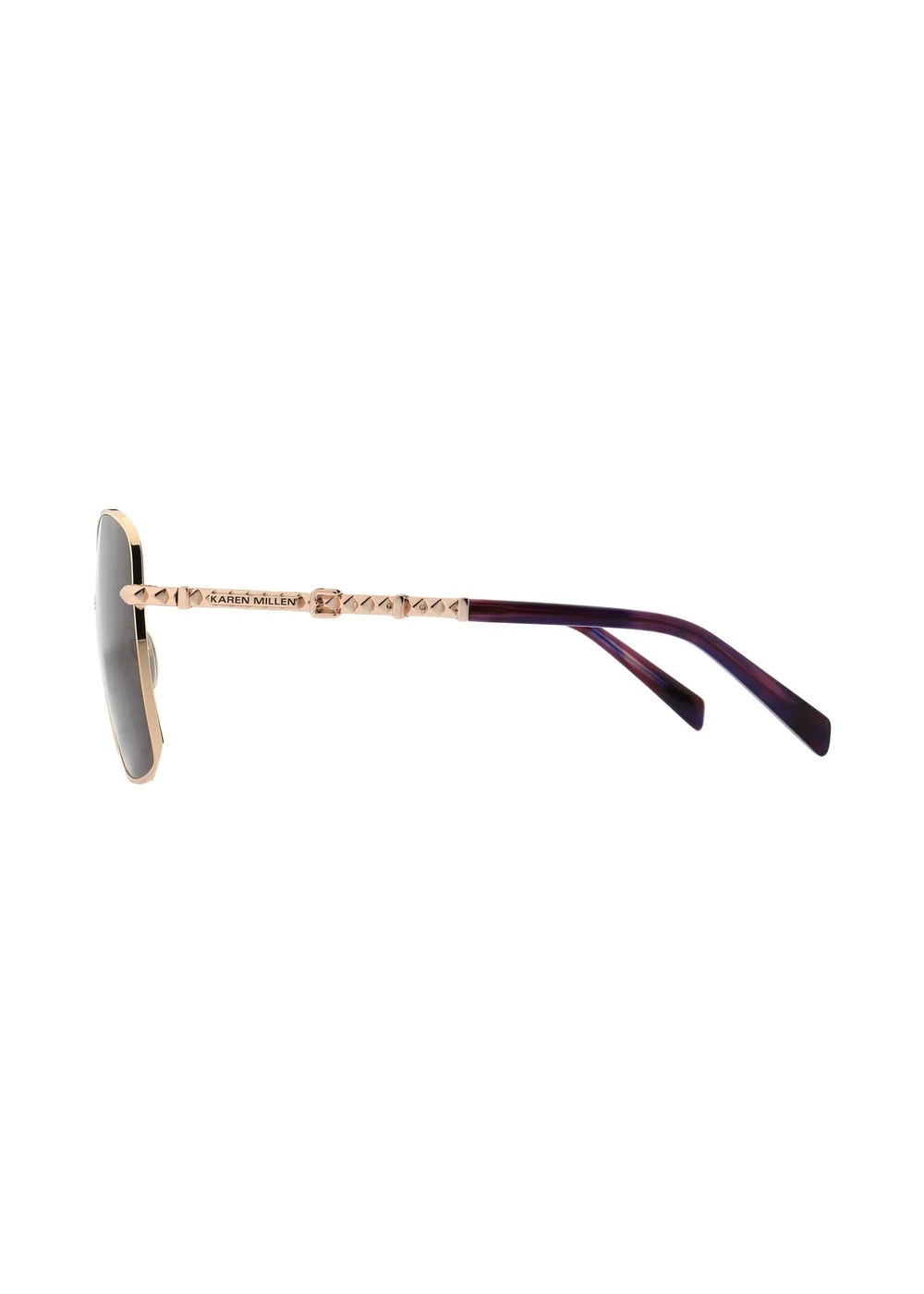 Karen Millen Rose Gold Sunglasses - One Size Image 3