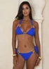 Moda Minx Iconic Isle Azure Blue Atka Tie Side Full Brief Bikini Bottom - XS Image 2