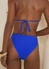 Moda Minx Iconic Isle Azure Blue Atka Tie Side Full Brief Bikini Bottom - XS Image 4