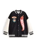 Vanilla Underground Hot Wheels Boys Black Turbo Charged Varsity Jacket (3-12 Years) - 8-9 yrs Image 4