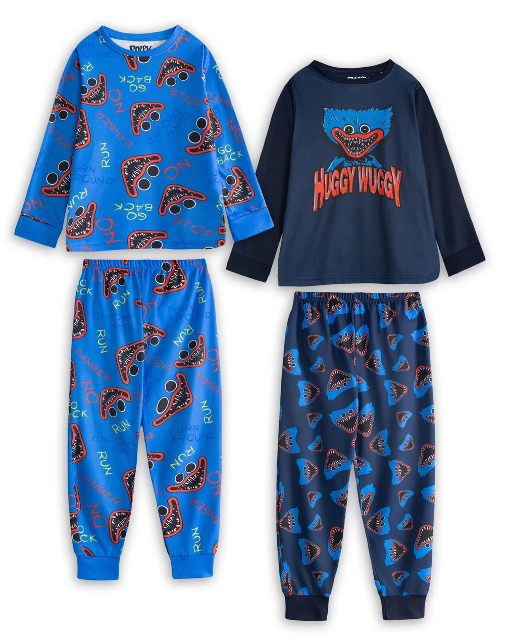 Vanilla Underground Poppy's Playtime Boys Multicoloured Character Multi-Pack Of 2 Long Sleeve & Leg Pyjama Set (5-14 Years) - 9-10 Yrs Image 1
