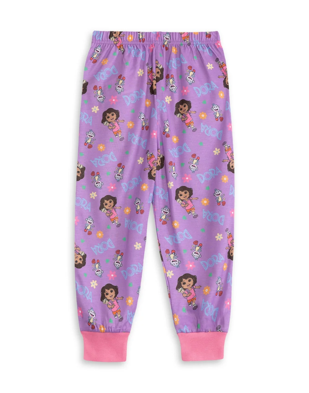Vanilla Underground Dora Unisex Kids Multicoloured Character Multi-Pack Of 2 Long Sleeve & Leg Pyjama Set (2-7 Years) - 6-7 Yrs Image 3
