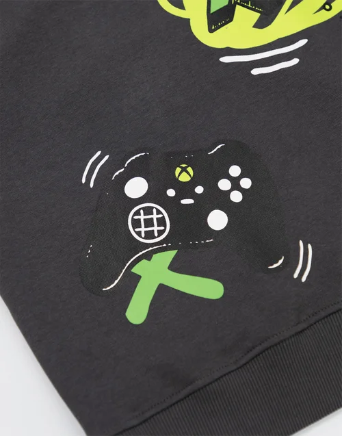 Vanilla Underground Xbox Boys Grey Logo Sweatshirt & Joggers Set (5-14 Years) - 9-10 Yrs Image 5